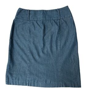 Larry Levine stretch denim skirt size 8 women’s color blue‎ (1462)
